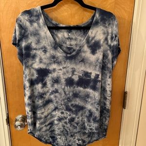 Blue tie dye American Eagle favorite t shirt - medium